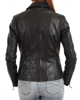 Women Genuine Leather Blazer Coat WB 02